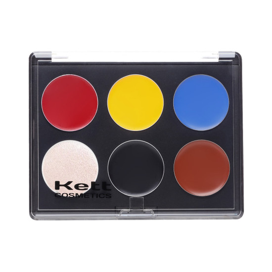 Kett Fixx Creme Pro Palette Color Theory in six shades