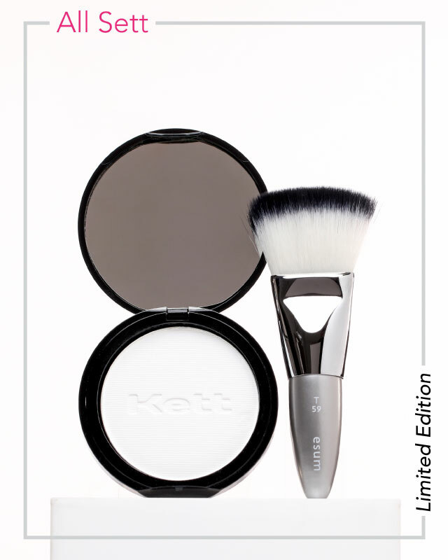 sett powder and larger diffuser brush