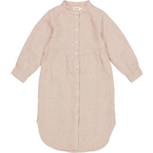 Dosa Linen Dress, linneklänning - pale rose