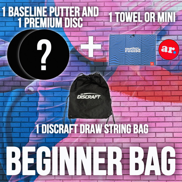 Another Round Disc Golf Beginner Bag - 2 Discs, 1 Bag, 1 Towel OR Mini