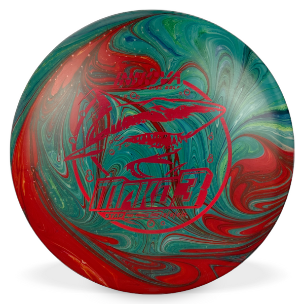 Star Mako3 180g Green/Red Dyed - Appalachian Disc Dye