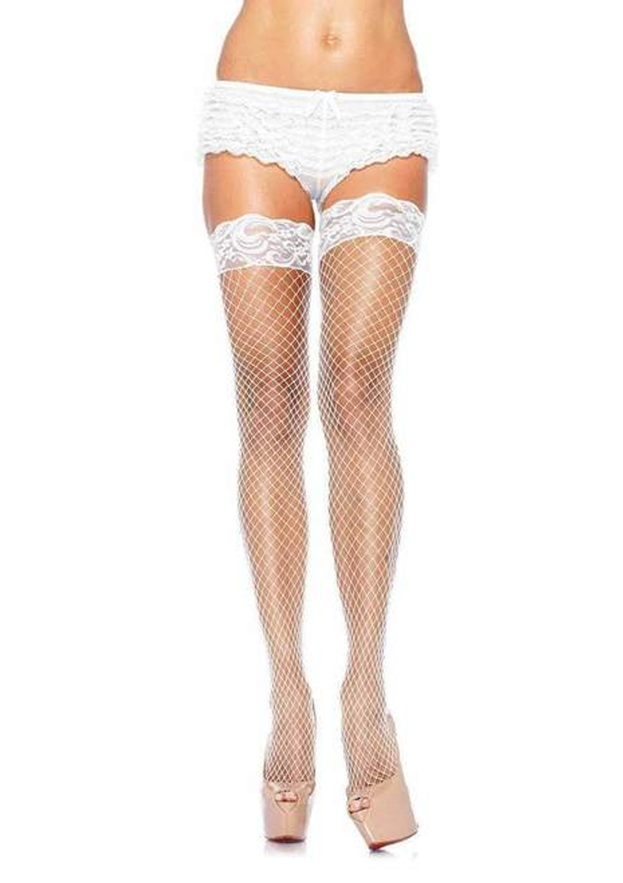  Leg Avenue Women's Industrial Fishnet Thigh Highs with