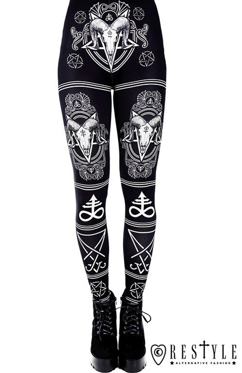 Restyle Satanic Leggings - Zone Rock