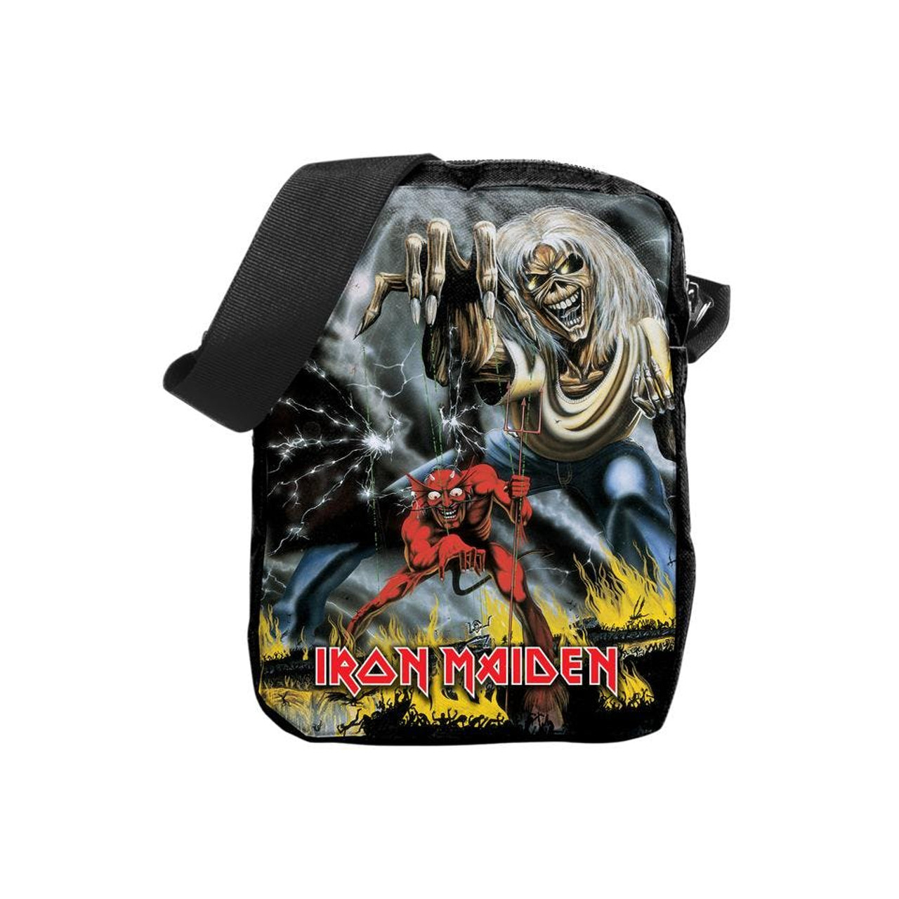 Rocksax Iron Maiden Logo Crossbody Bag - Zone Rock