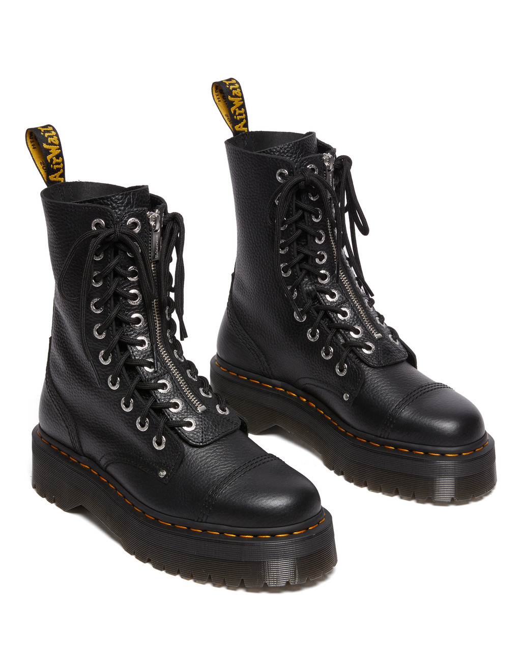 Martens Sinclair Hi Twist Black Milled Nappa Zone Rock