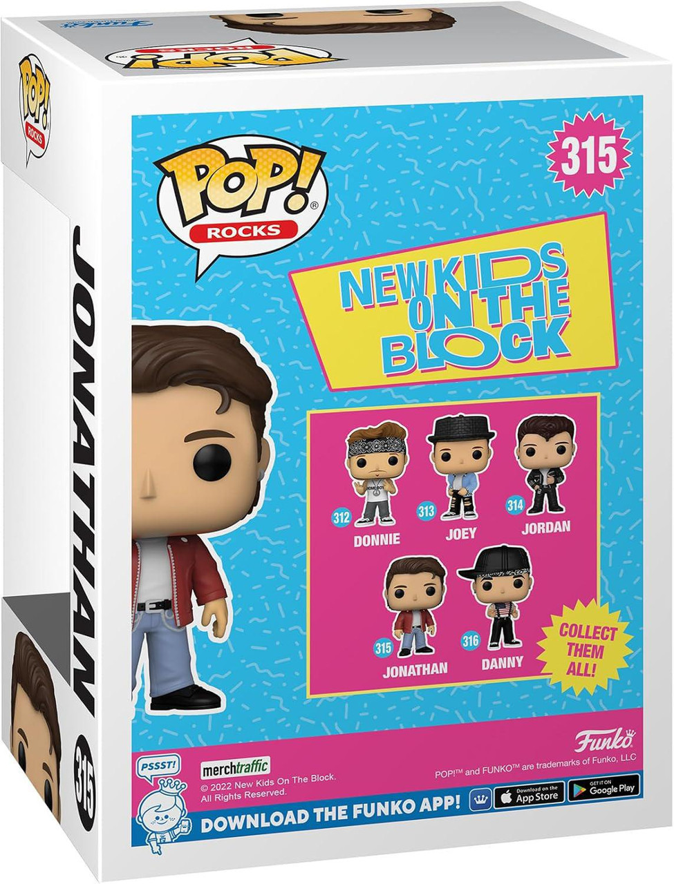Jonathan 315 New Kids On The Block Funko Pop! Rocks Vinyl Figure