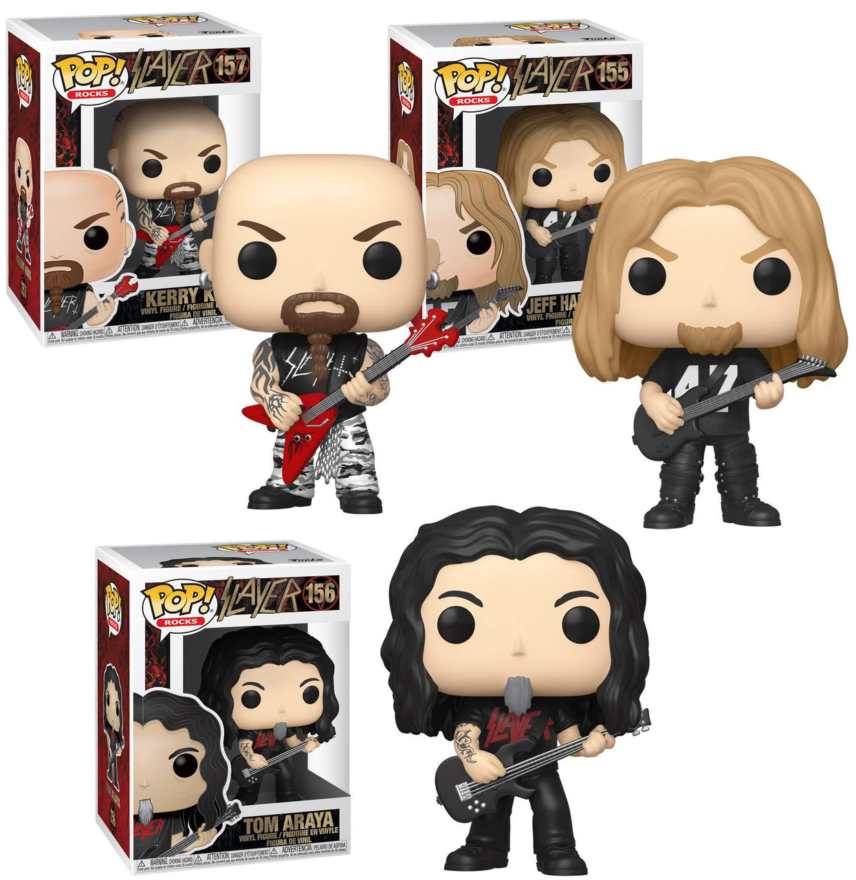 Slayer Set 155 + 156 + 157 Slayer Funko Pop! Rocks Vinyl Figure