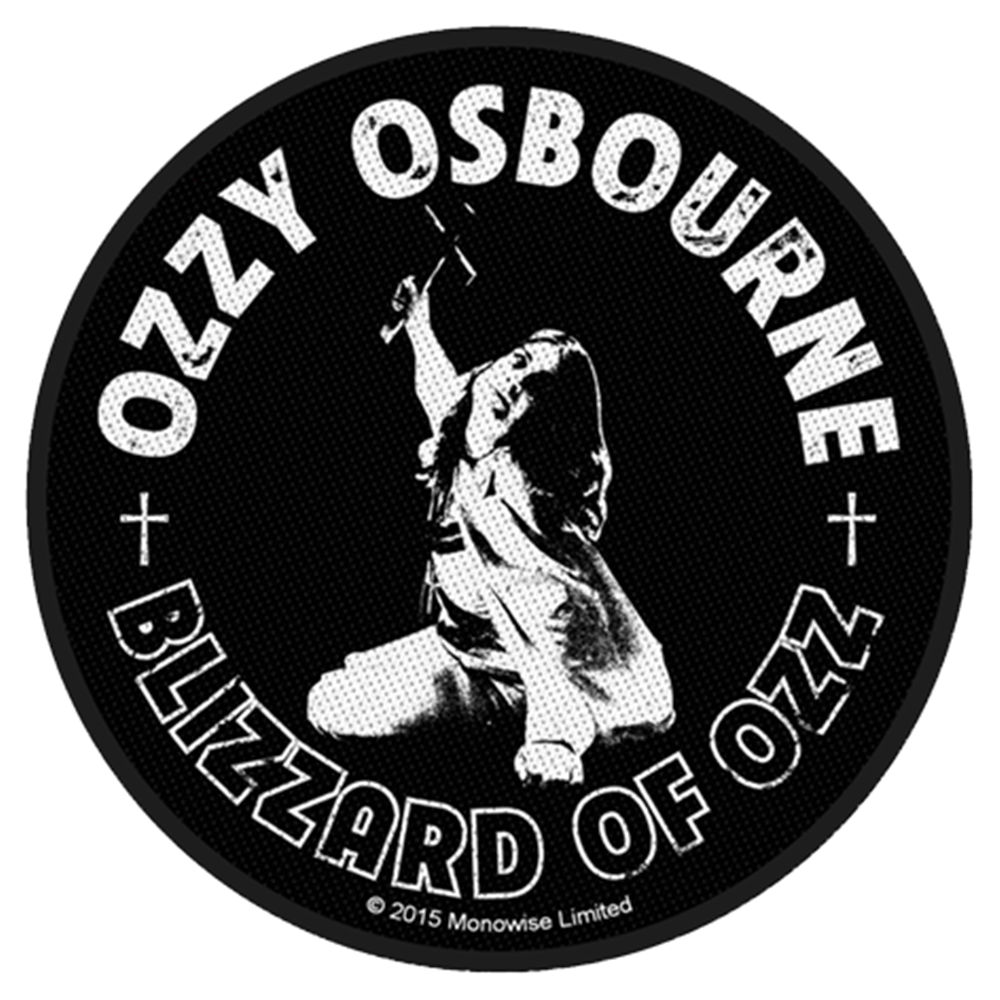 Ozzy Osbourne Blizzard of Ozz Round Standard Patch - Zone Rock