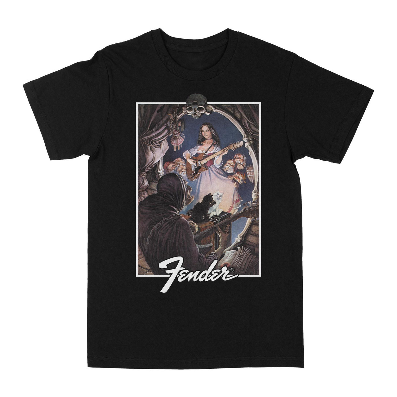 Fender Snow White T-Shirt - Zone Rock