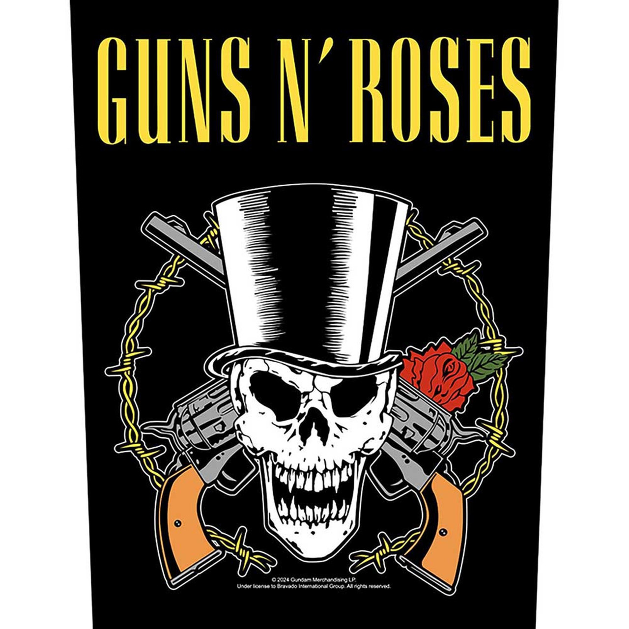 Guns N' Roses Skull & Guns Back Patch - Zone Rock