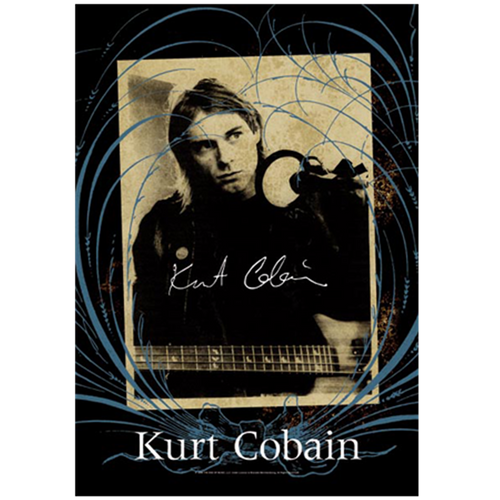 Kurt Cobain Frame Wall Flag 