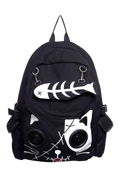 Banned Kitty Speaker Backpack 
BBN-728