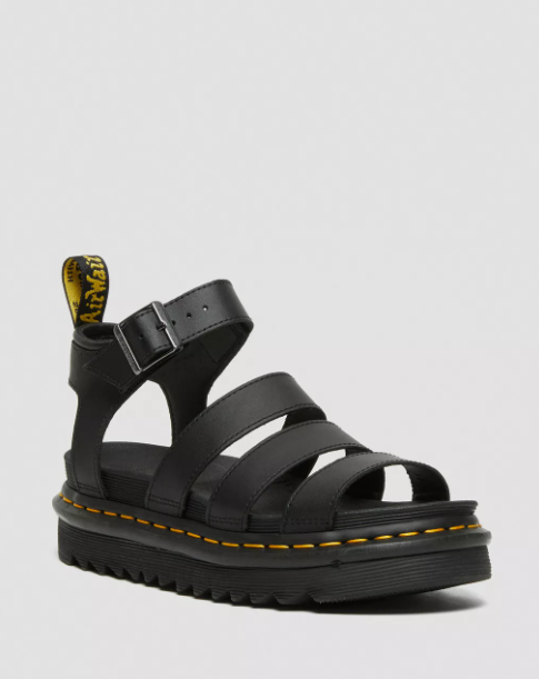 Dr. Martens Blaire Hydro Leather Sandals - Zone Rock
