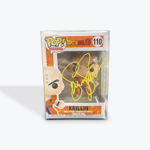 Krillin 110 Signed by Sonny Strait Dragon Ball Z Funko Pop! Animation Vivyl  Figure - Zone Rock