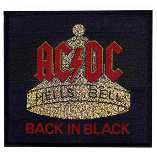 AC/DC Hells Bell Back In Black Standard Patch - Zone Rock
