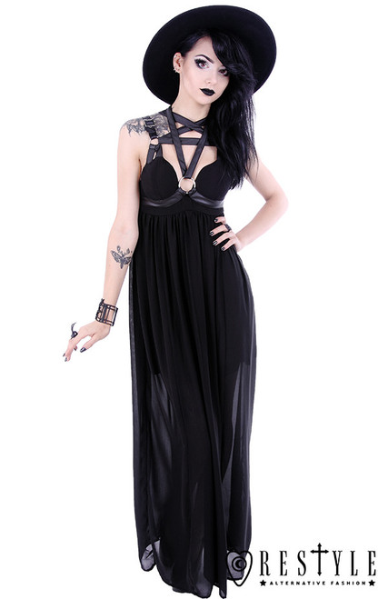 ワンピース ETMON Neck Strap Belt Dress, Black eng_pl_PENTAGRAM-DRESS-Black-