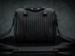 Leather hand woven camera bag by Vi Vante