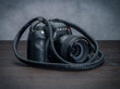 Vi Vante "Matador Noir" Leather Camera Strap for Leica S, SL II, and others with slotted strap mounts