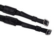 braided leather camera strap black