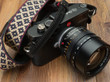 The Vi Vante Gaucho "Buenos Aires" Leather Camera Strap; Adustable Fits Slotted and Lug Mounts