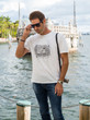 Scott Morvay Models his own T-shirt for his Vi Vante Brand