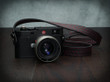 Vi Vante Quilted Leather Camera Strap on Leica M10