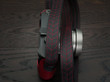 Vi Vante "Classic Tread" Black Leather Camera Strap w/ Red Quilting