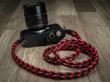 Ultime Phoenix Leather Braided Camera Strap 47" Long Keyring