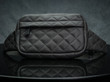 Quilted Leather Fanny Pack Belt Cross Carry Bag Lambskin