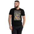 Born Free T-shirt Design by Vi Vante original art work fitted black