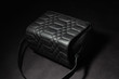 Reptile Quilted Leather Camera Bag with Hounds tooth Interior Dual weather Flap system