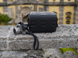 Reptile Quilted Leather Camera Bag with Hounds tooth Interior Dual weather Flap system
