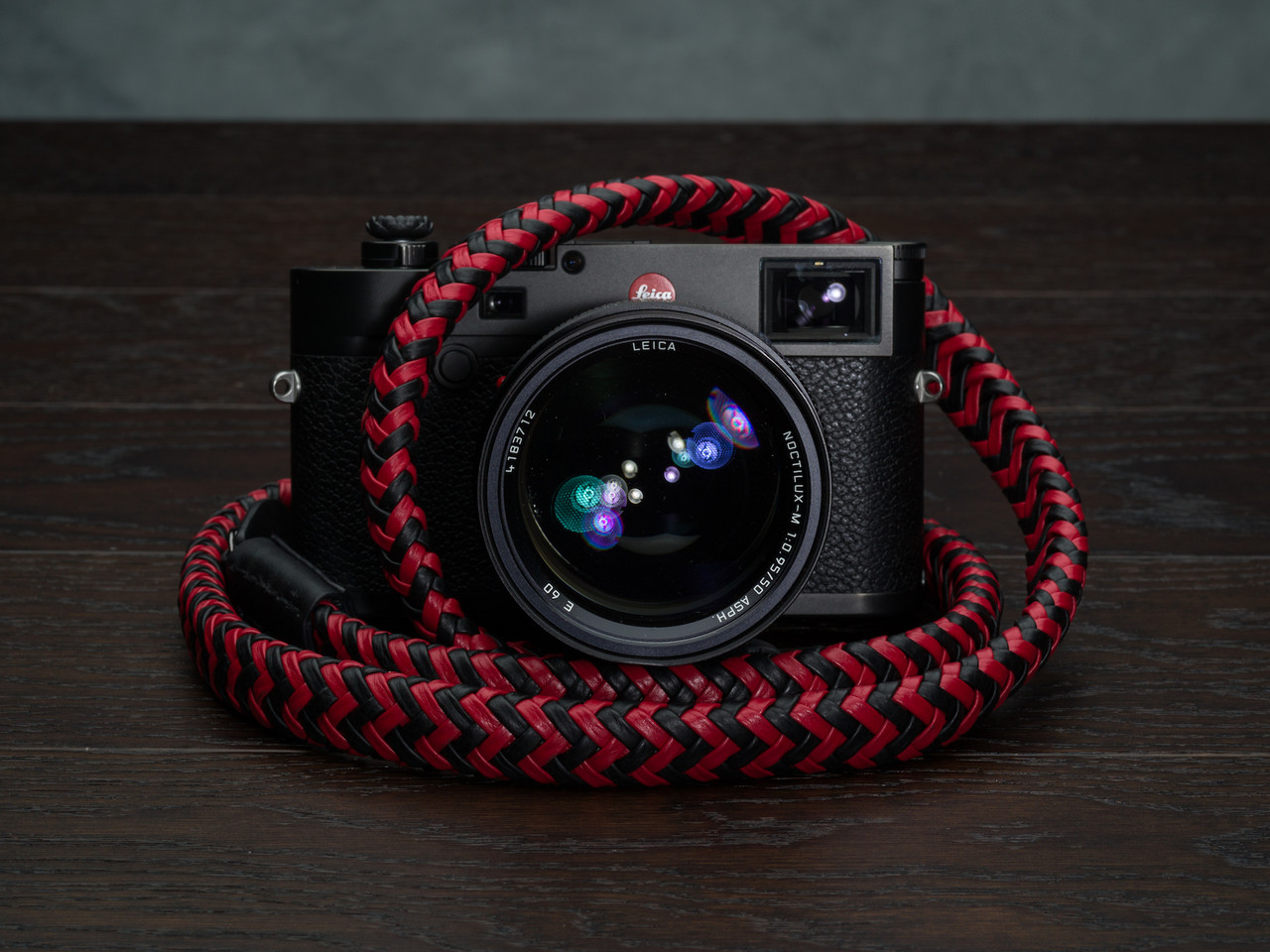 The Matador Phoenix Braided Leather Keyring Mount Camera Strap