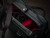 black leather camera bag red interior