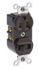 Leviton 5225 - 15A, 120V Duplex Style Single Pole/5-15R AC Combination Switch