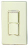 Leviton 5634 - 15A, 120/277V, Decora Style Single-Pole / Single-Pole AC Combination Switch, Commercial Grade