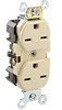 Leviton 5662 - 15A, 250V, 2P, Narrow Body Duplex Straight Blade Receptacle