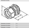 Bridgeport 251-DC2 - 3/4" EMT Compression Connector