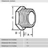 Bridgeport 1791-DC - 1" Length Conduit Nipples