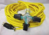 Power Port LEC1250-3 - Lighted 3-Way Power Cord - 50'