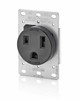 Leviton 5374-S00 - 50 Amp NEMA 6-50R Flush Mtg Receptacle