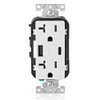 Leviton T5833-W - 5.1A USB Type A/Type-C Wall Outlet Charger with 20A Tamper-Resistant Receptacle