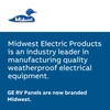 Midwest U041C010P 70A Unmetered Power Pedestal • Outdoor Surface Mount Panel 