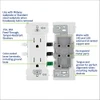 Leviton E5325-W Lever Edge 15 Amp / 20 Amp Feed-Through Tamper-Resistant Duplex Outlet, White