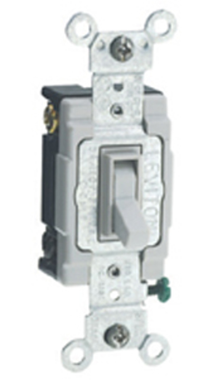 Leviton 54504-2 - 15A 120/277V Toggle Framed 4-Way AC Quiet Switch