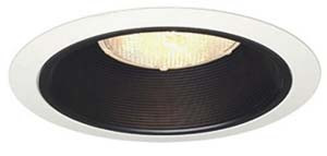 Juno 25B-WH - Recessed Lighting 6" Straight Baffle Downlight Trim