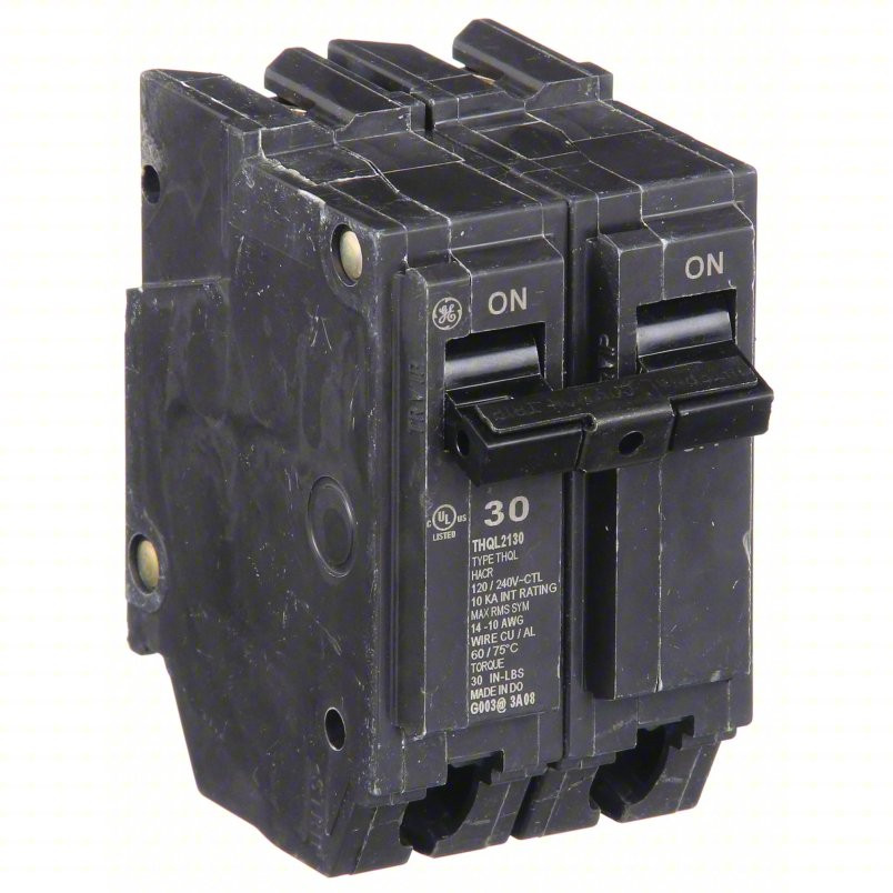 ABB/GE THQL2130 - 30A Two-Pole Q Line Plug-in Circuit Breaker 1" Module