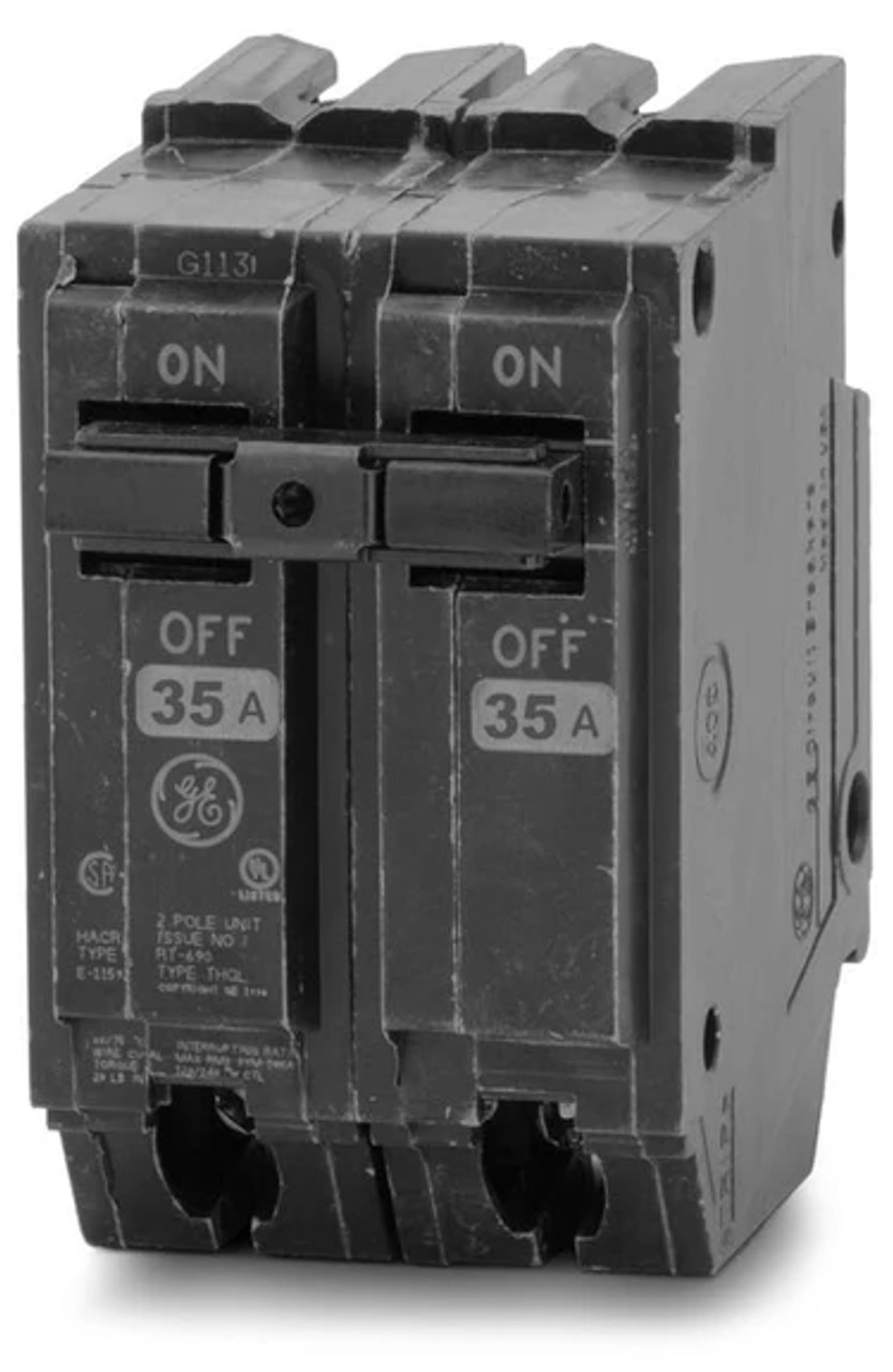 GE THQL2135 - 35A Two-Pole Q Line Plug-in Circuit Breaker 1" Module