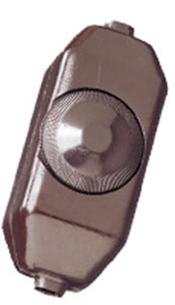 Leviton 6250-3 - 200W 120 Volt AC 60Hz  Single-Pole Lamp Cord Dimmer - Brown