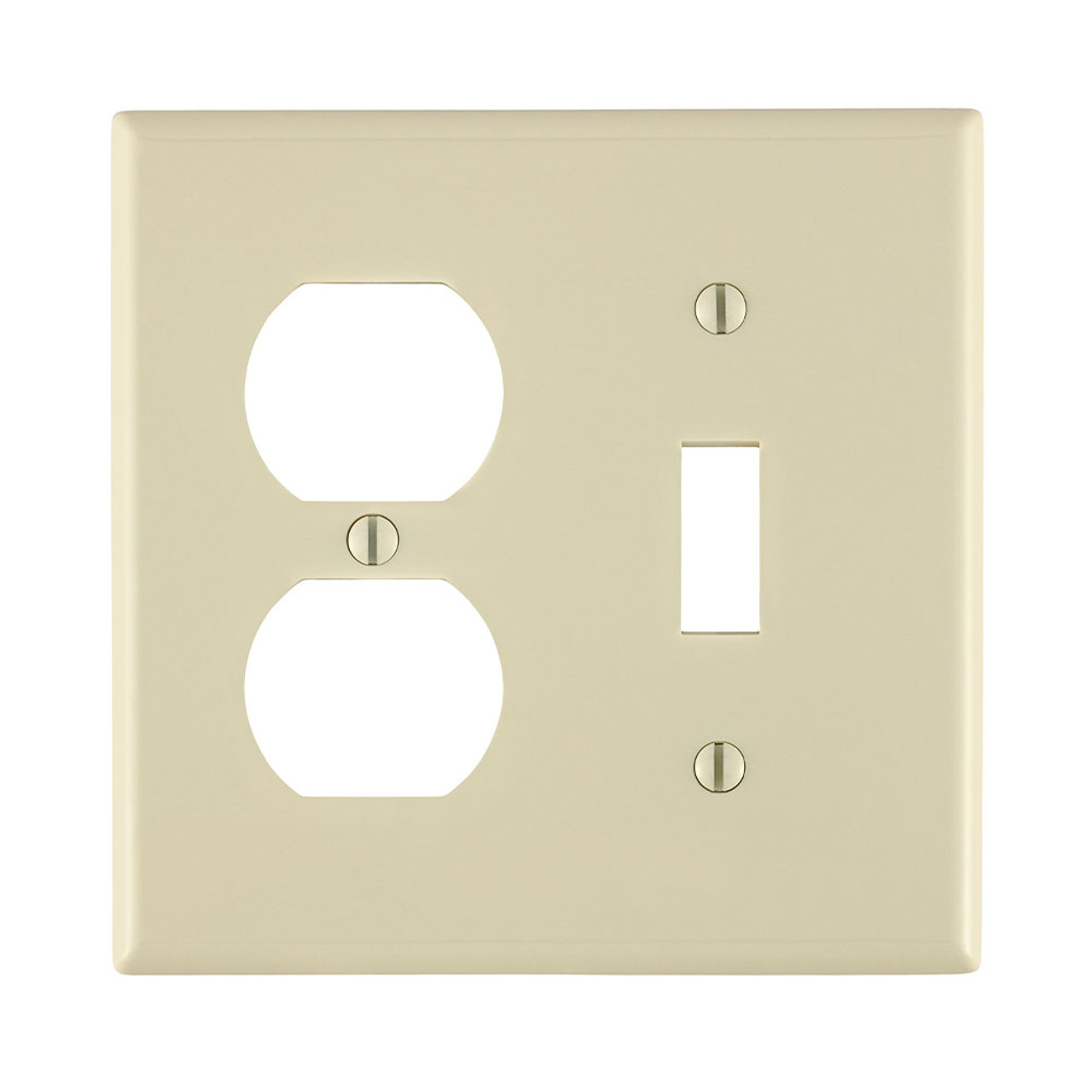 Leviton 80705 - 2-Gang 1-Toggle 1-Duplex Device Combination Wallplate